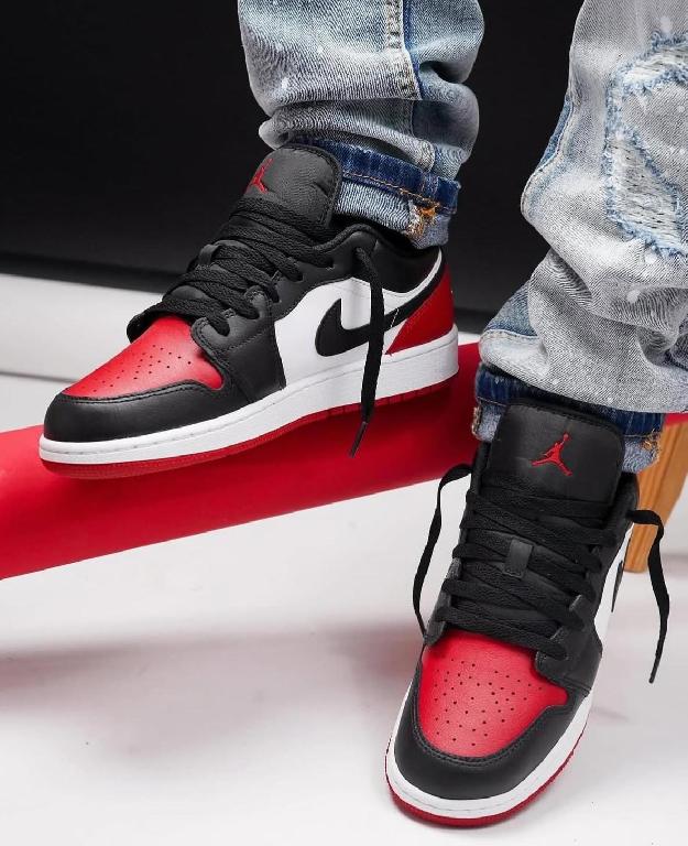 Tenis Teni Nike Air Jordan Retro 1 Low Bred Toe Original 2K26 Foto 7293521-1.jpg