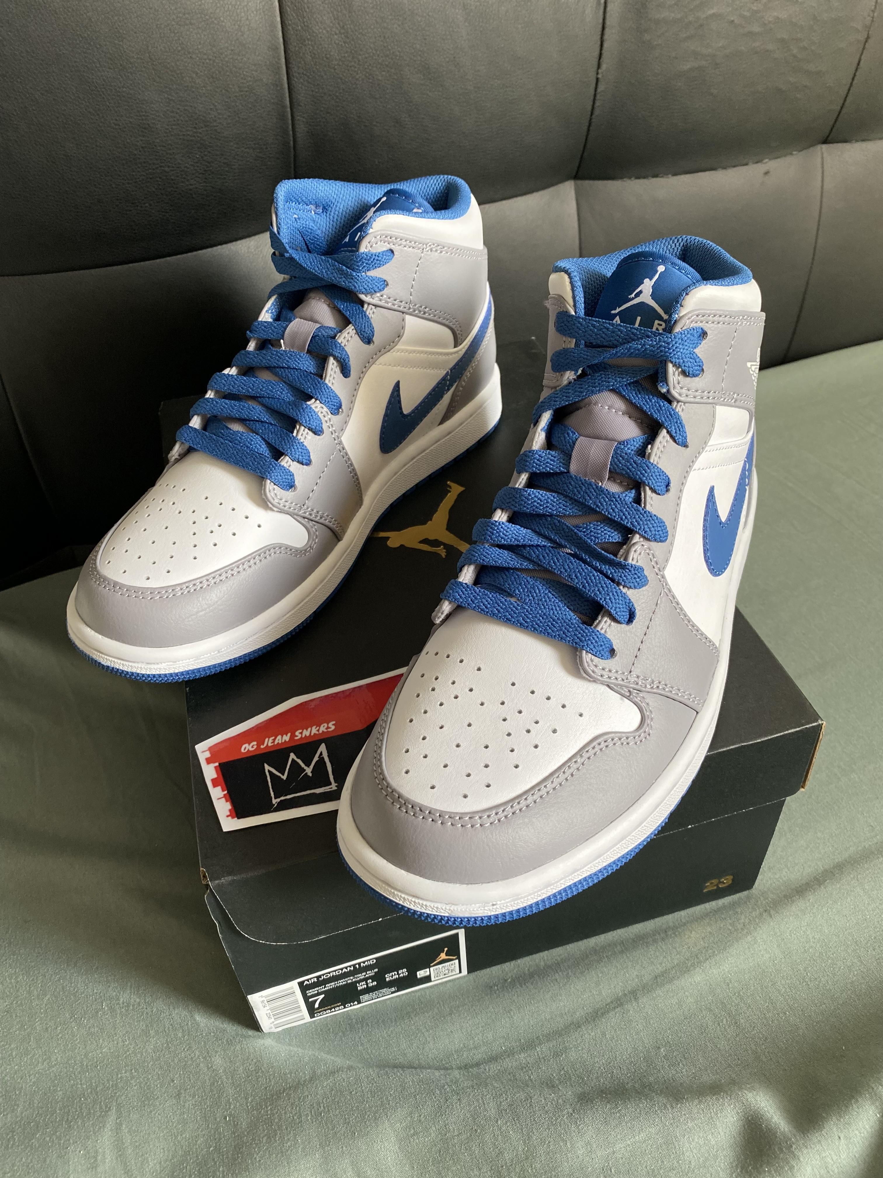 Tenis Sneakers Teni NIKE AIR JORDAN 1 MID TRUE BLUE Originales 2K26 Foto 7293525-12.jpg