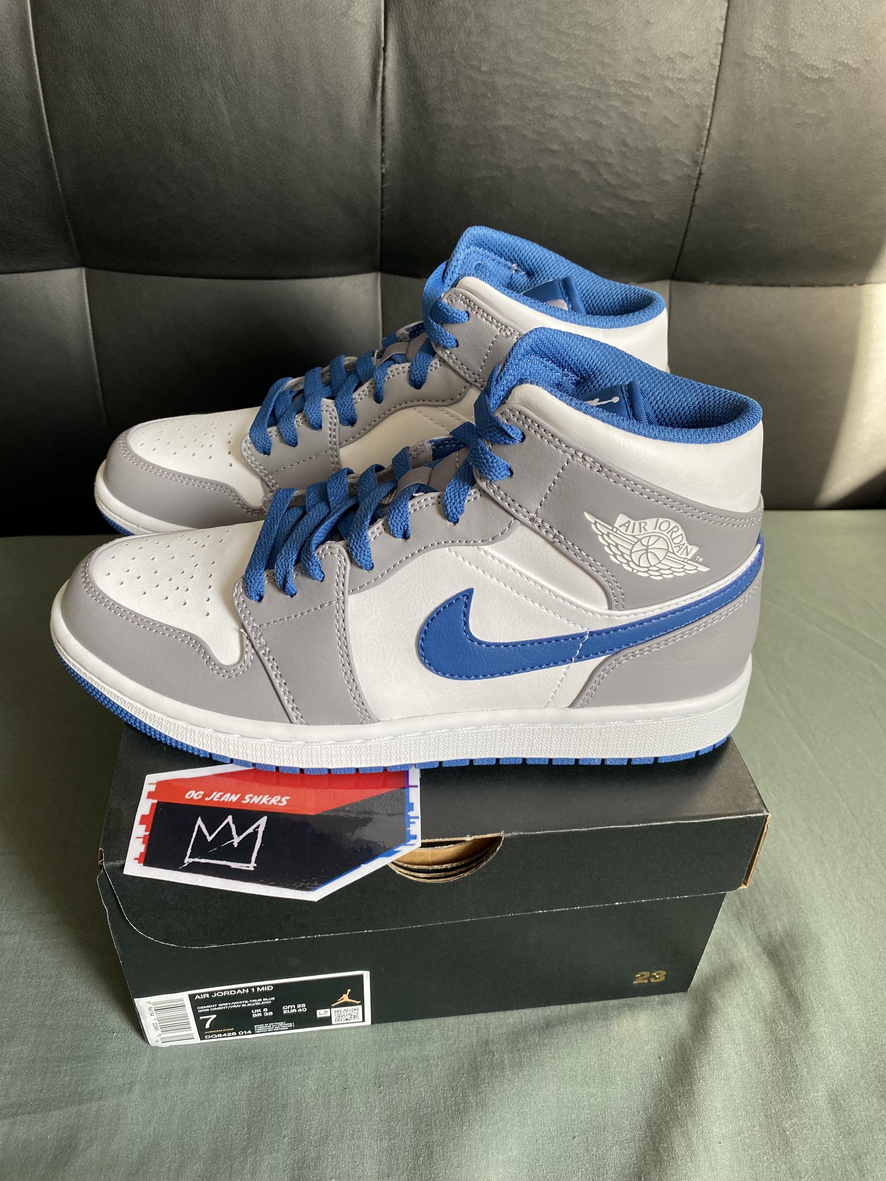 Tenis Sneakers Teni NIKE AIR JORDAN 1 MID TRUE BLUE Originales 2K26 Foto 7293525-6.jpg