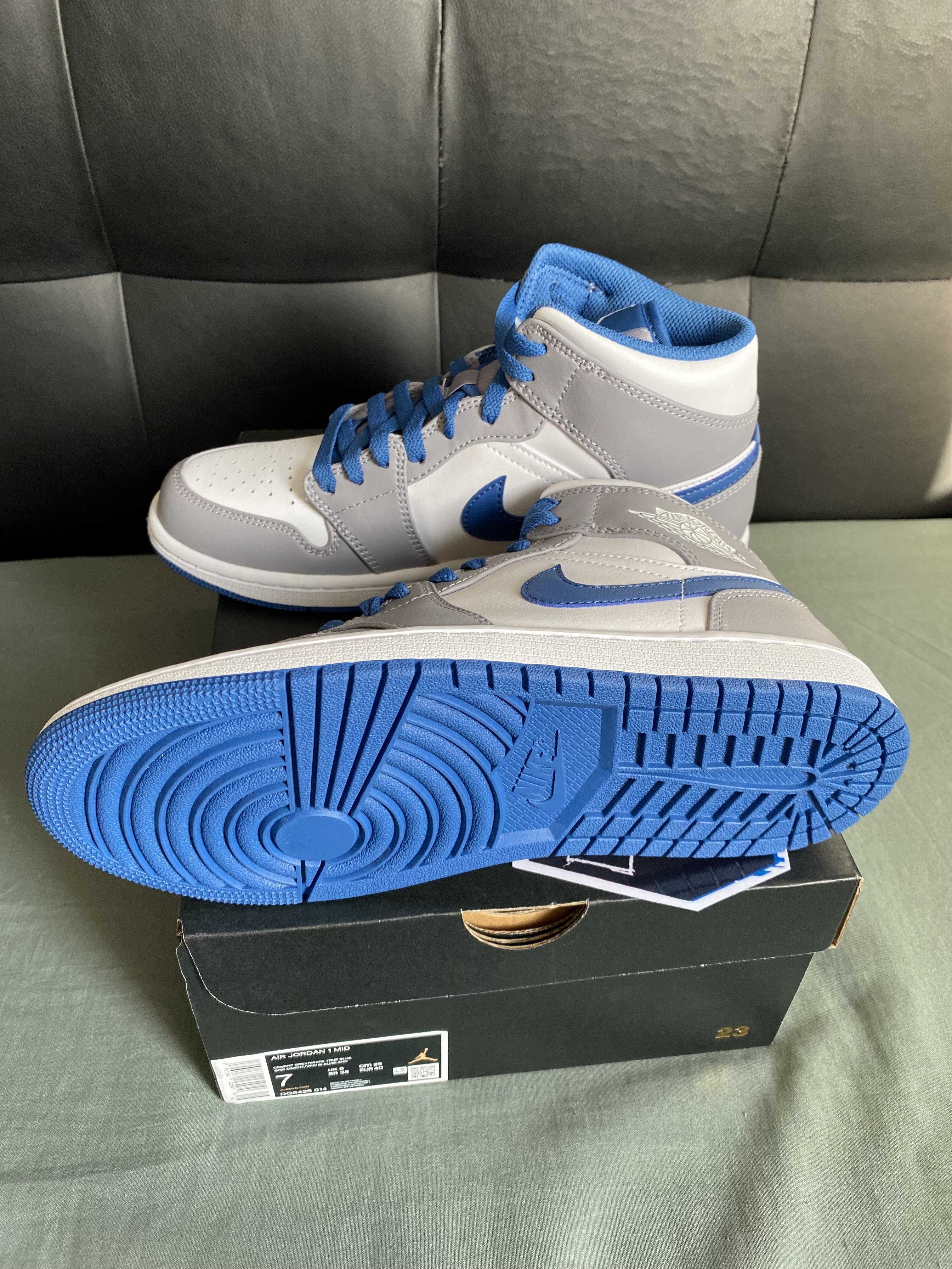 Tenis Sneakers Teni NIKE AIR JORDAN 1 MID TRUE BLUE Originales 2K26 Foto 7293525-7.jpg
