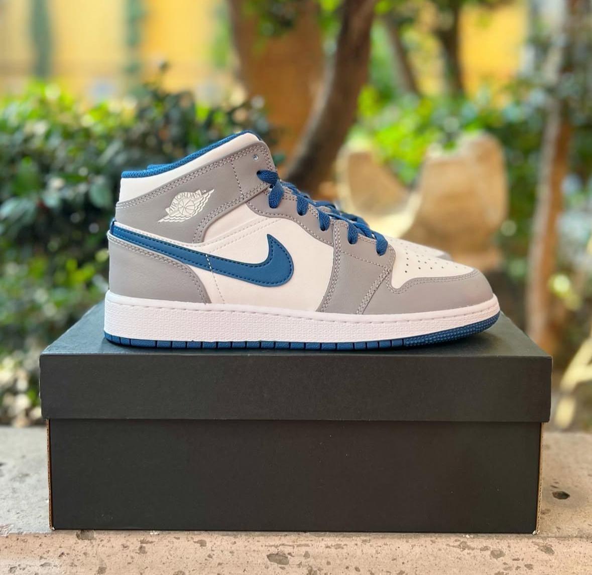 Tenis Sneakers NIKE AIR JORDAN 1 MID TRUE BLUE Original Originales Foto 7293526-1.jpg