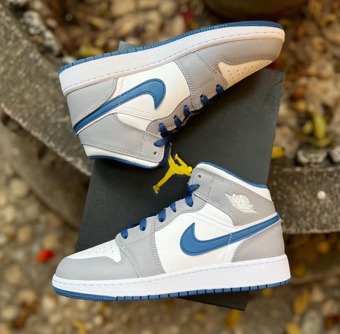 Tenis Sneakers NIKE AIR JORDAN 1 MID TRUE BLUE Original Originales Foto 7293526-2.jpg