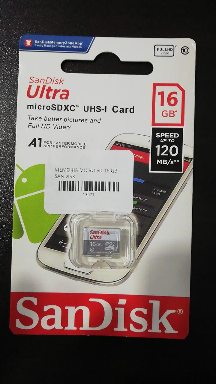 Memoria SanDisk Micro SD 16GB – Ideal para Celulares Cámaras Tablets y Foto 7294107-2.jpg