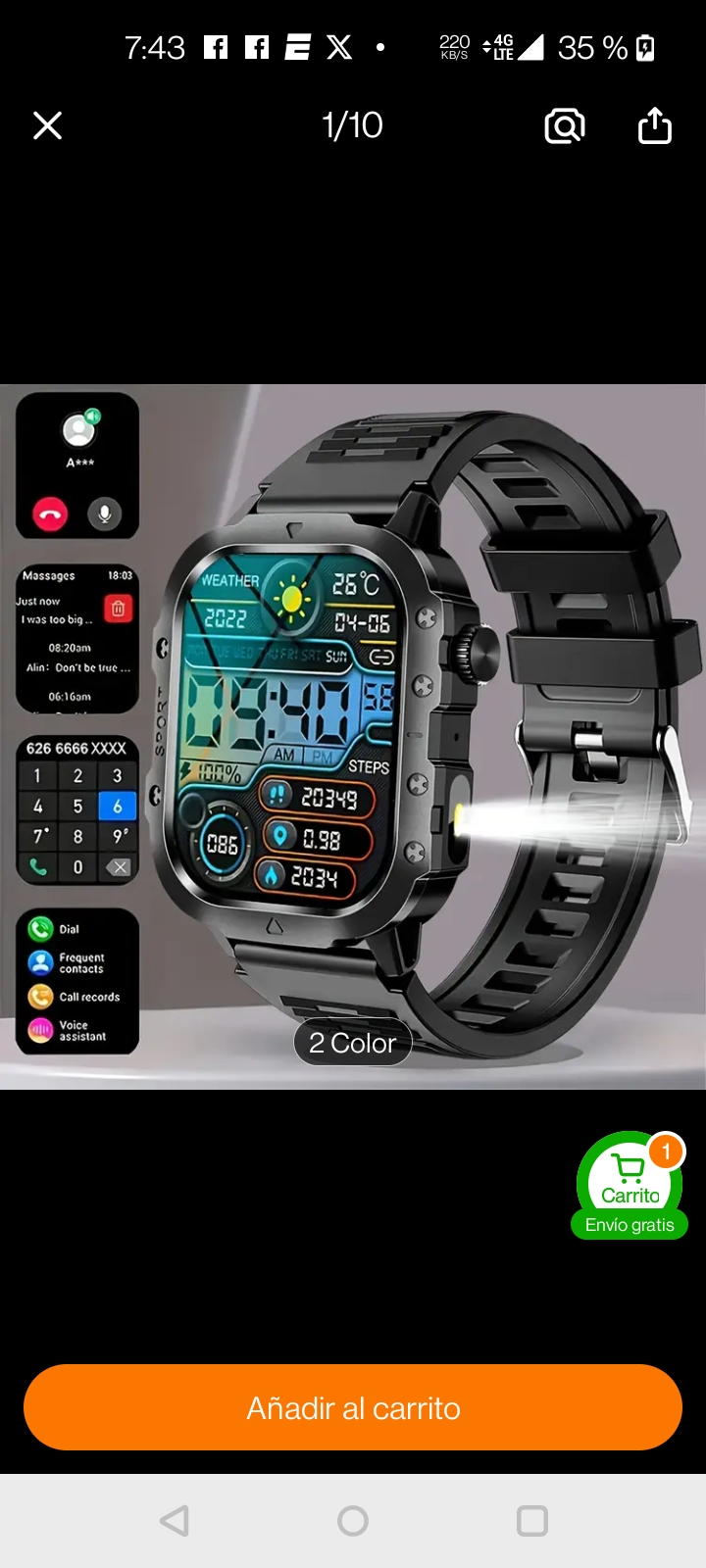 Reloj inteligente  en Santo Domingo Este Foto 7294175-7.jpg