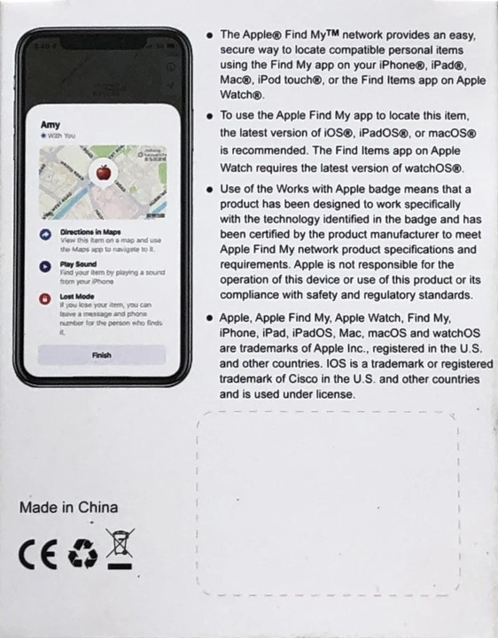 GPS Tag compatible con iPhone iOS – Localizador inteligente y preciso Foto 7294357-2.jpg