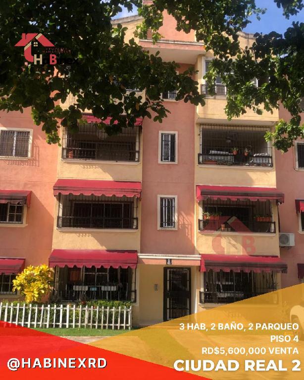 Apto en VENTA Ciudad Real ll 4to piso 3-Hab2-B 2 Parqueos.Av.Rep de Co Foto 7294464-1.jpg