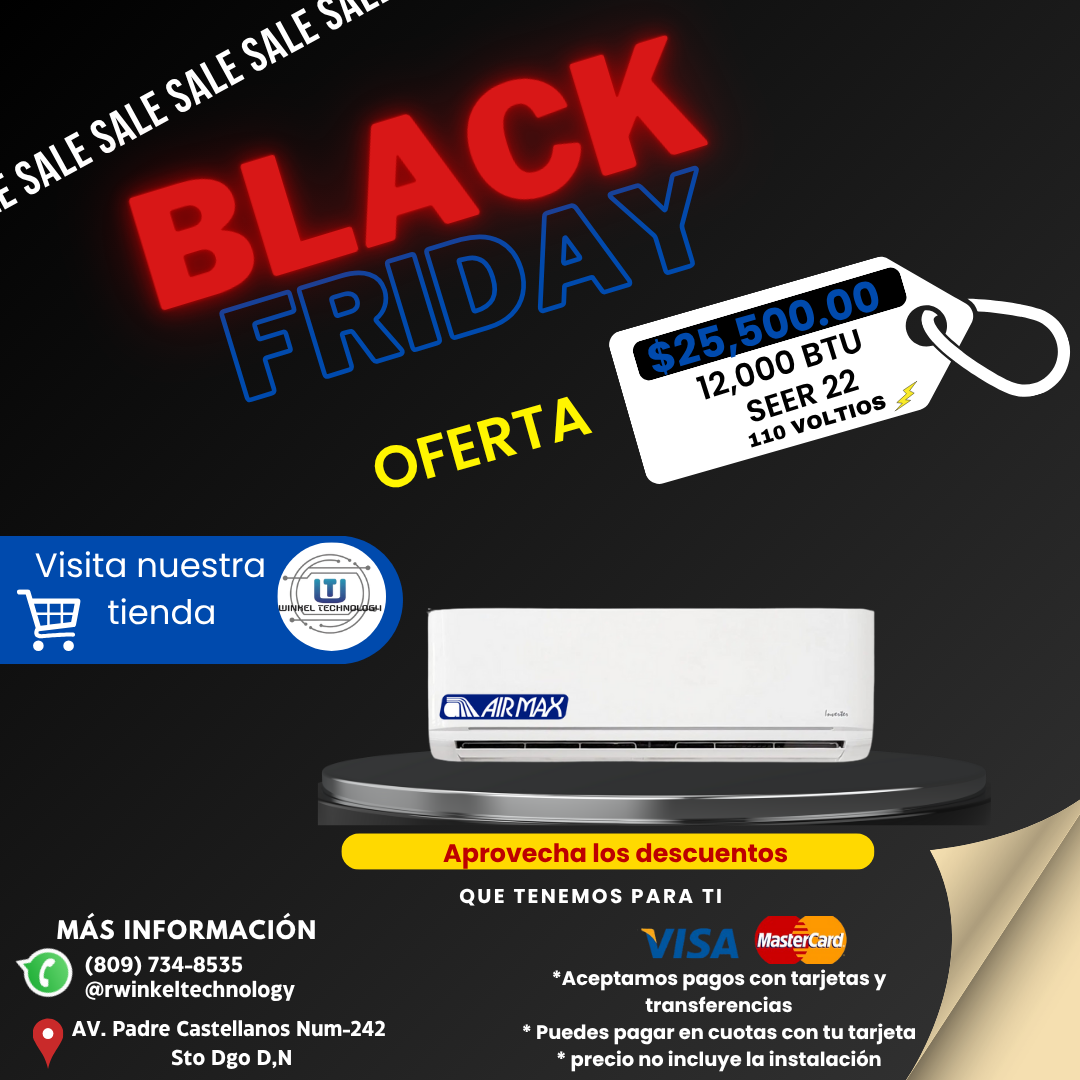 Oferta del Black Friday en Aires Acondicionados Santo Domingo Distrito Foto 7295019-2.jpg
