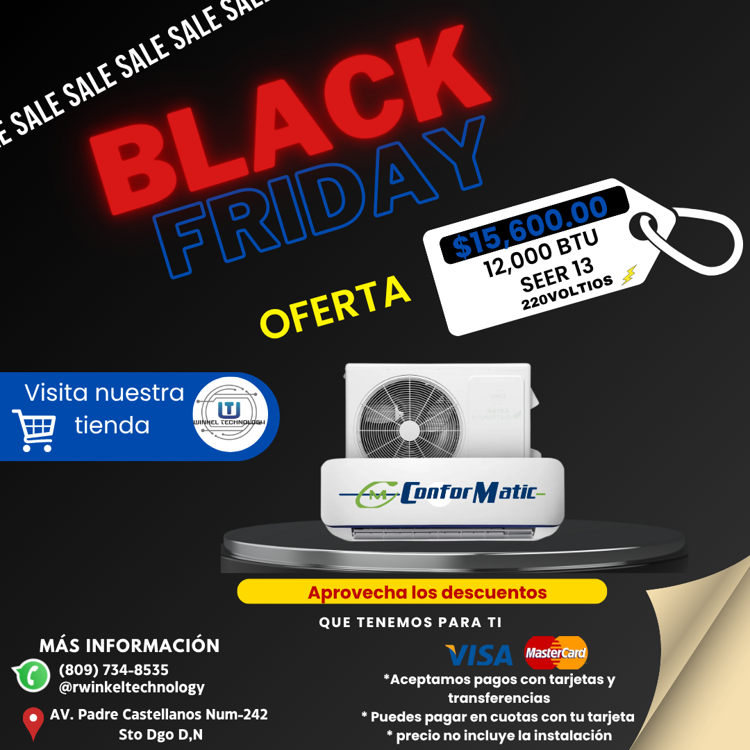 Oferta del Black Friday en Aires Acondicionados Santo Domingo Distrito Foto 7295019-3.jpg
