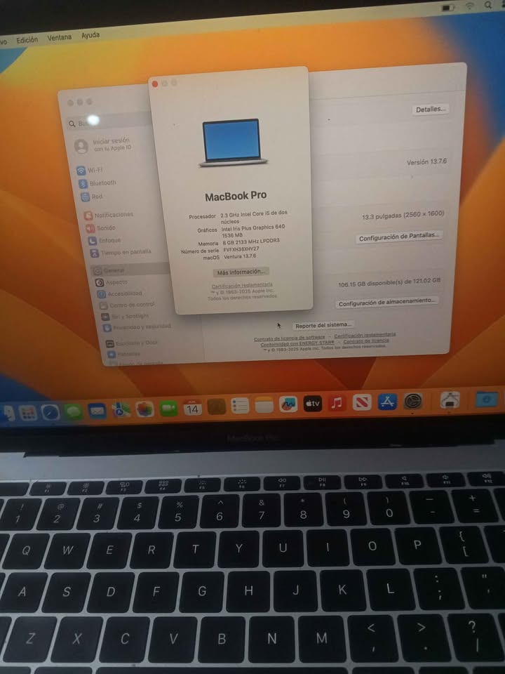 MacBook Pro 2017 13 inch i5 128GBSSD 8GB RAM en Samaná Foto 7295138-3.jpg