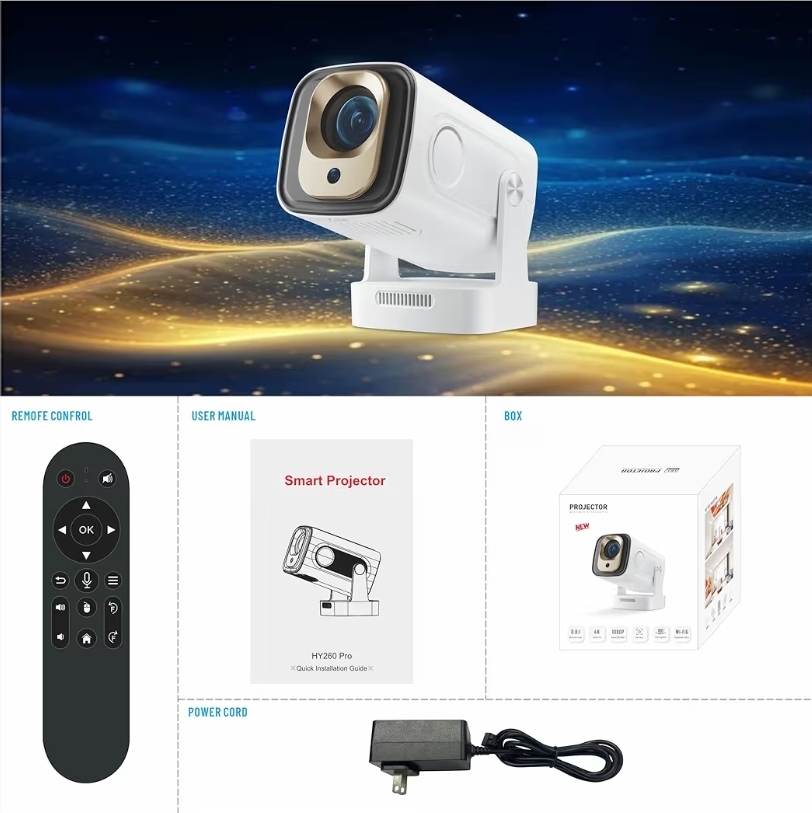 Proyector Inteligente 4k  WiFi 6  Bluetooth 5.4 Android 13 Foto 7295861-3.jpg