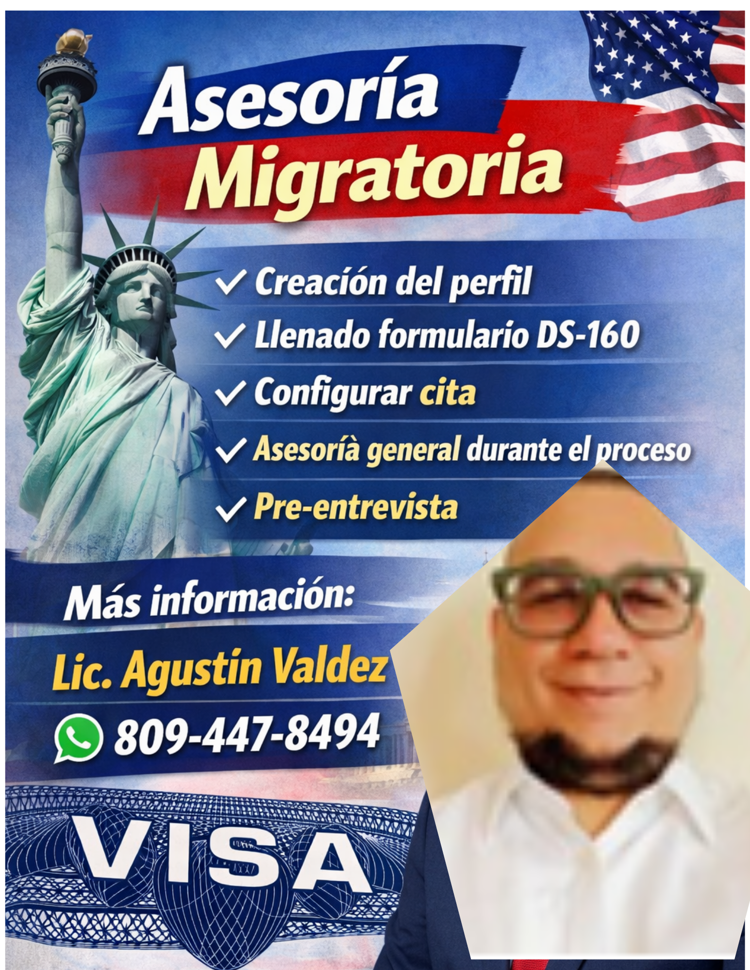 Te creamos tu perfil consular y llenamos el formulario DS-160 Foto 7296111-1.jpg