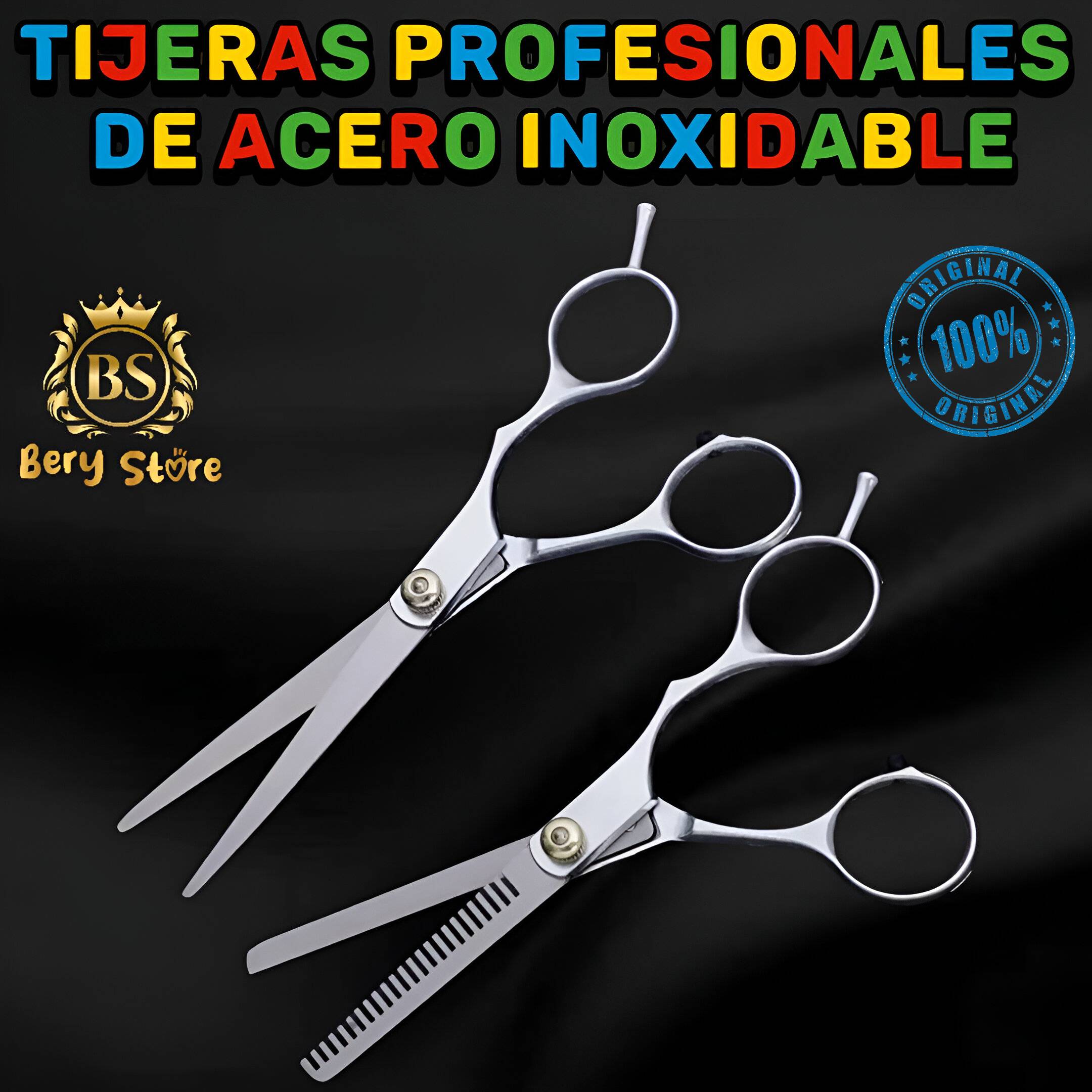 TIJERAS DE PELUQUERA  TIJERAS DE CORTE PROFESIONAL DE ACERO INOXI Foto 7296118-2.jpg