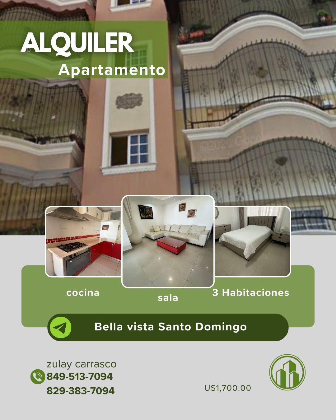 Se alquila amplio apartamento amueblado en Bella Vista Foto 7298026-1.jpg