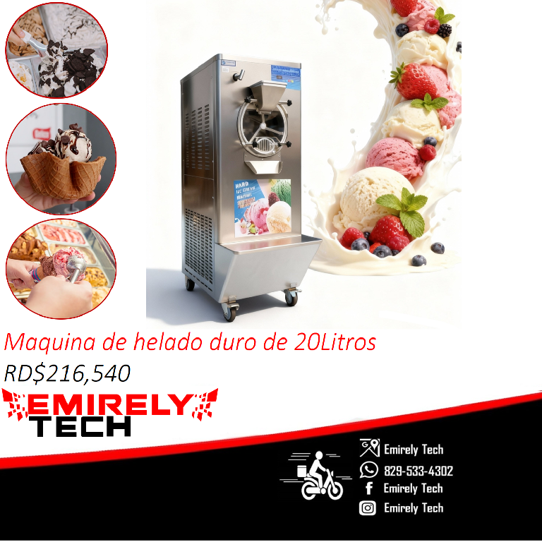 Maquina de helado duro de 20 litros helado duro fruta cremoso tarros Foto 7300053-1.jpg