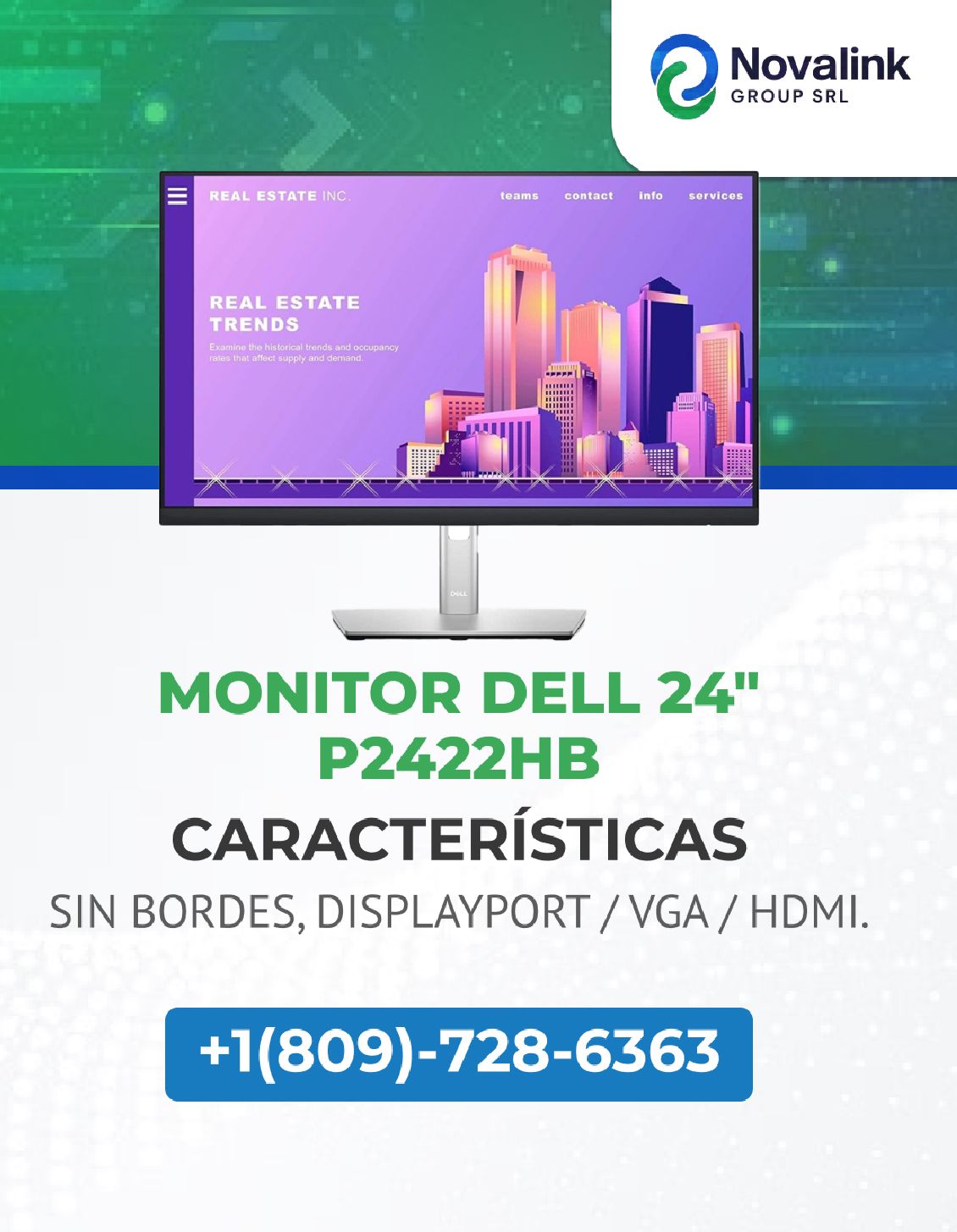 MONITOR DELL DELL 24  SIN BORDES   Foto 7301155-3.jpg