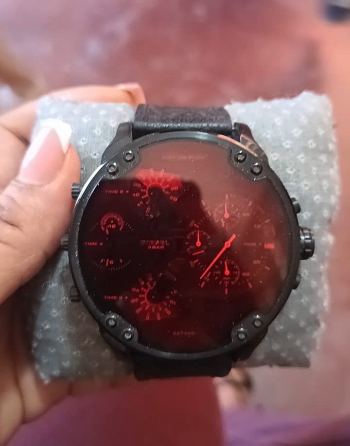 Reloj Diesel Mr Daddy caja de acero Inoxidable correa silicona cronogr Foto 7302368-1.jpg