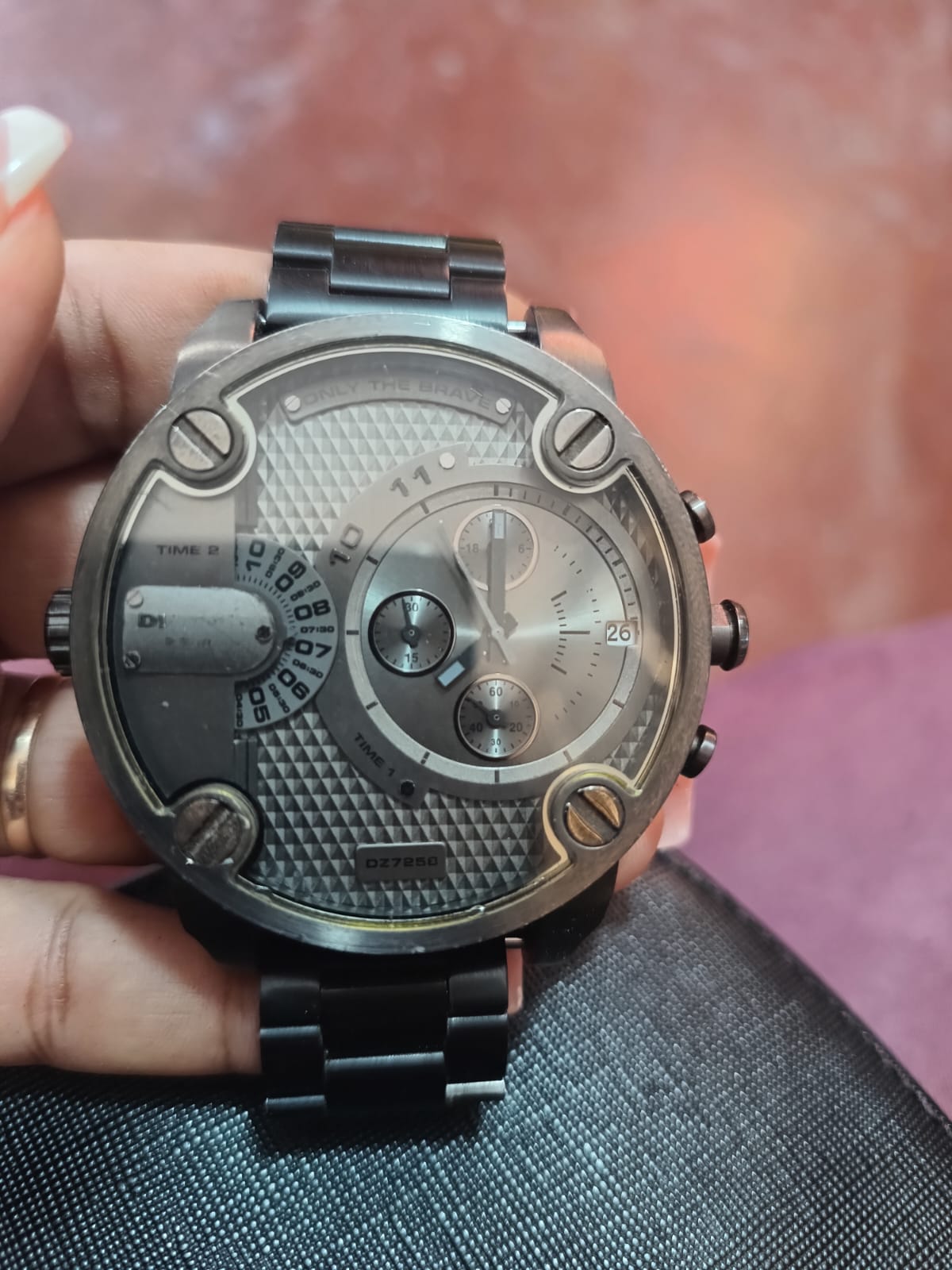 Reloj Diesel caja y correa de acero Inoxidable cronografo Como Nuevo Foto 7302570-3.jpg