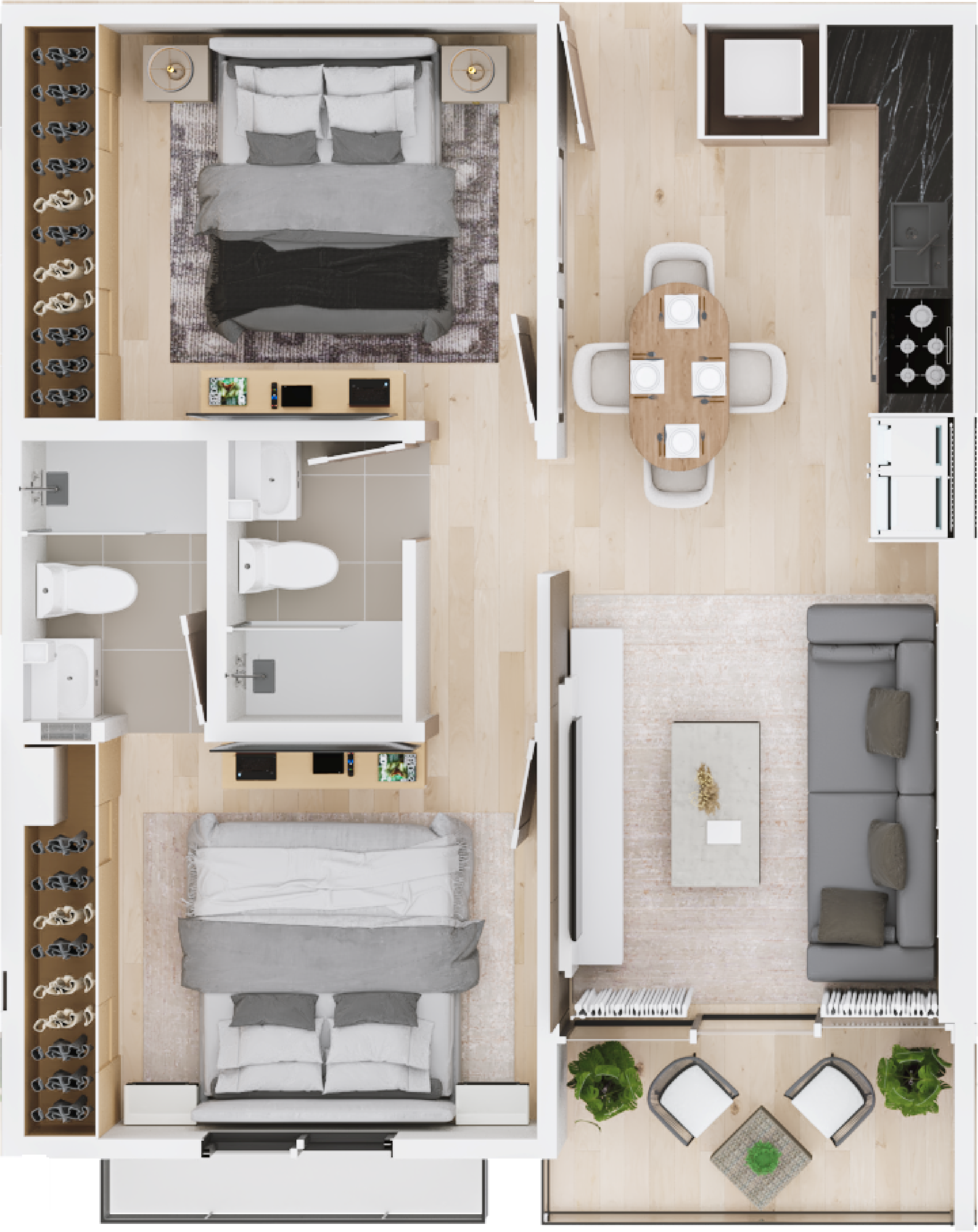 Vendo hermoso proyecto de 2 dormitorios en Bella Vista  Foto 7303062-8.jpg