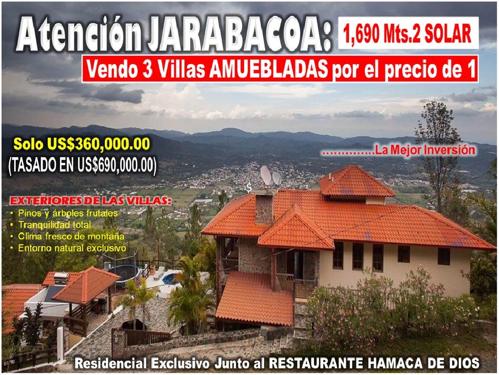 3 VILLAS POR EL PRECIO DE 1  SOLAR PREMIUM EN JARABACOA 1670 Mts.2 de  Foto 7303303-1.jpg