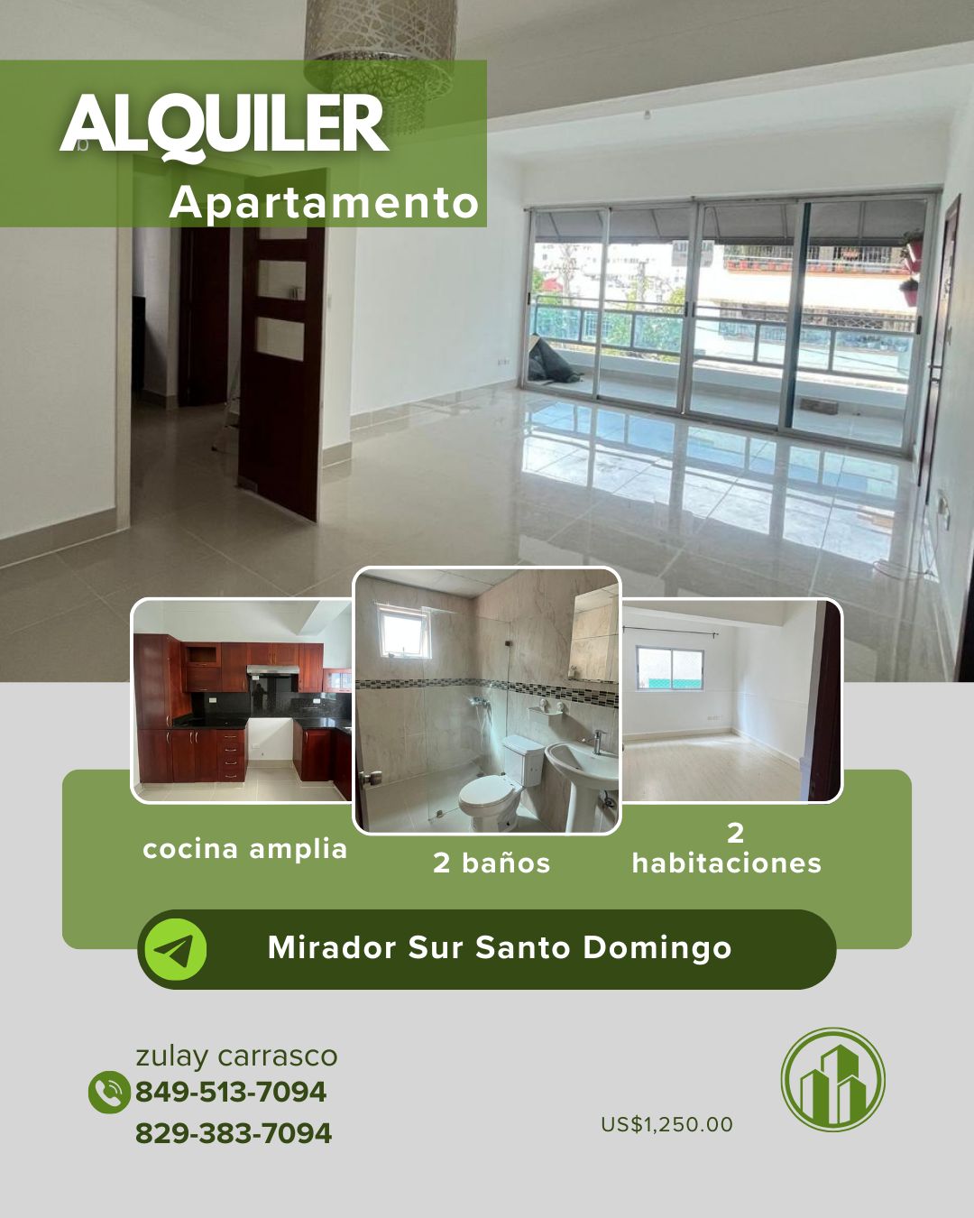 Apartamento en Alquiler – Mirador Sur Santo Domingo Próximo a la Av. 2 Foto 7303452-1.jpg