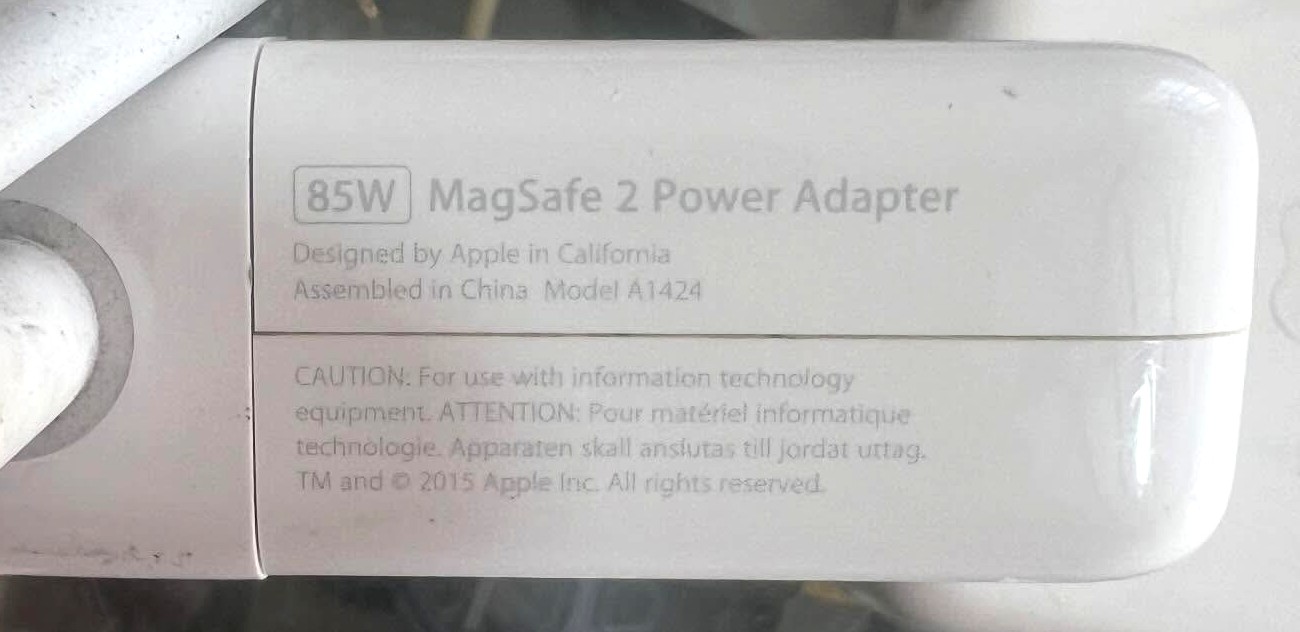 Ampliar imagen1 / 2 Cargador de MacBook MagSafe 2 de 85W original con  Foto 7303475-2.jpg