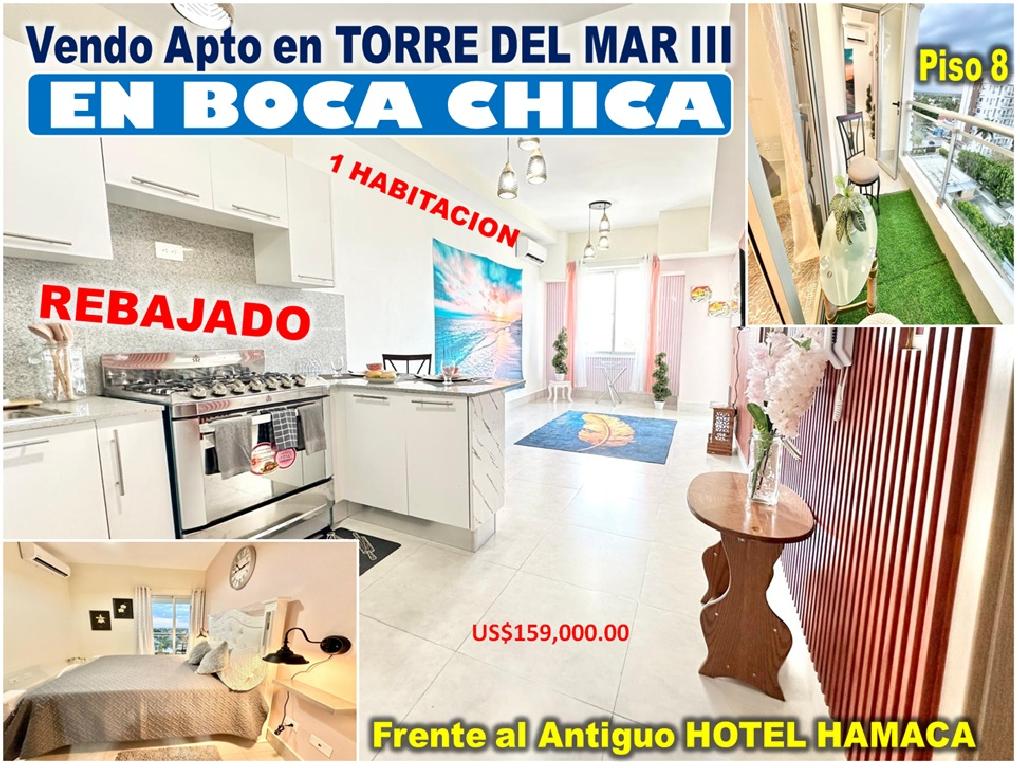 APTO REBAJADO EN BOCA CHICA.  1 HAB. 61 Mts.2 PISO 8 TORRE BOCA DEL MA Foto 7303512-1.jpg