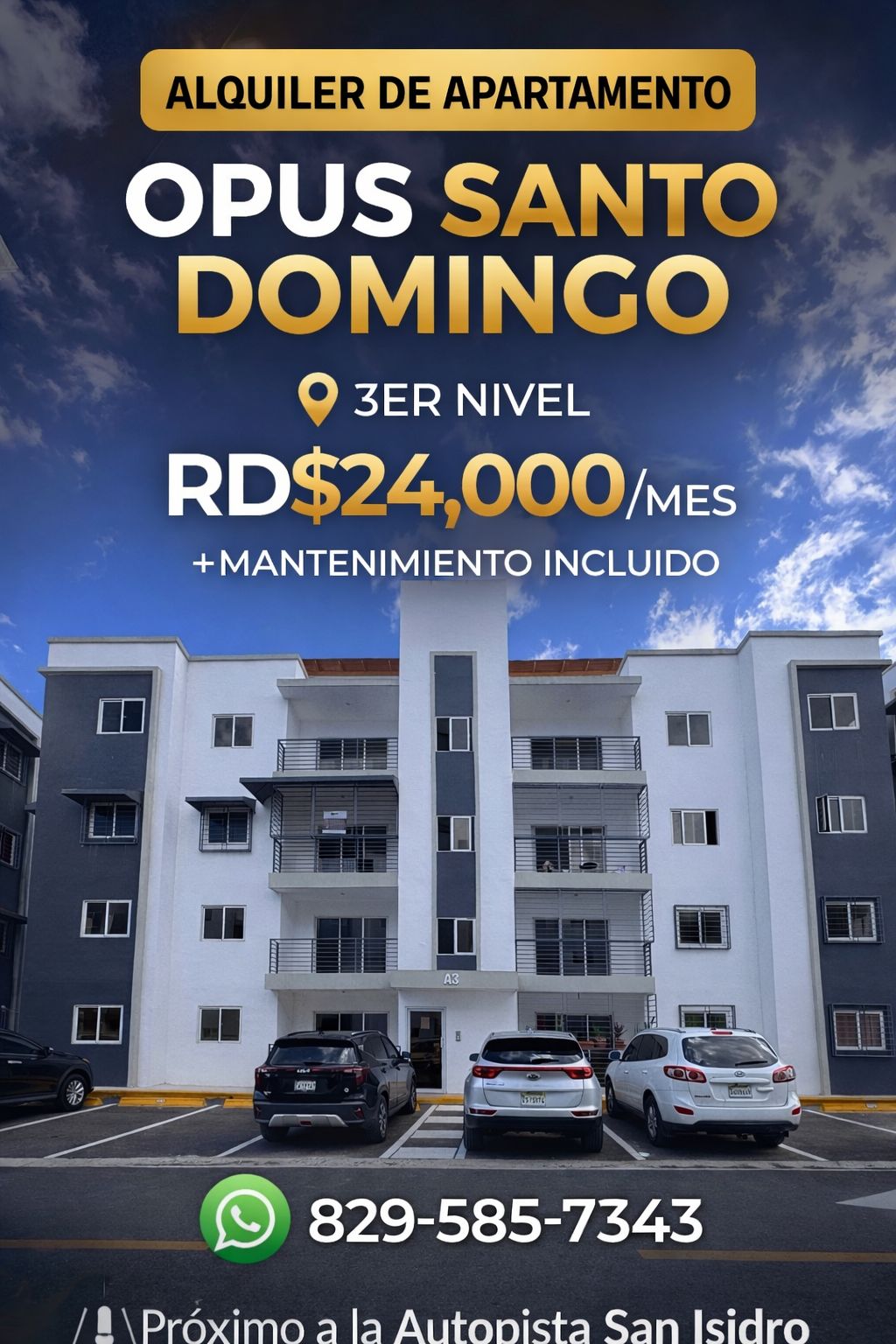 Apartamento en alquiler en Opus Santo Domingo Este – RD24000 Foto 7303613-1.jpg