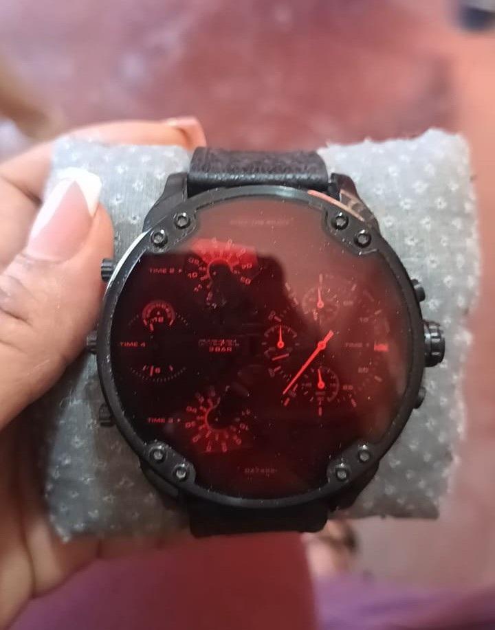 Reloj Diesel Mr Daddy caja de acero Inoxidable correa silicona cronogr Foto 7304210-4.jpg