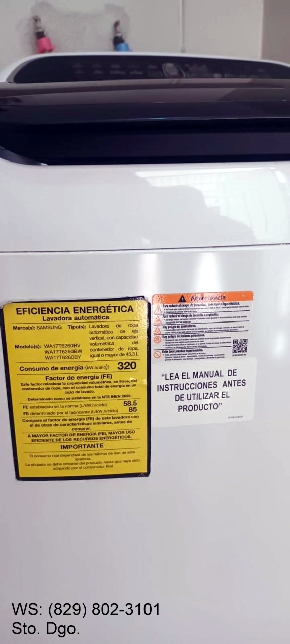 Vendo Lavadora ropa SAMSUNG Inverter de 17Kg  Foto 7304291-5.jpg