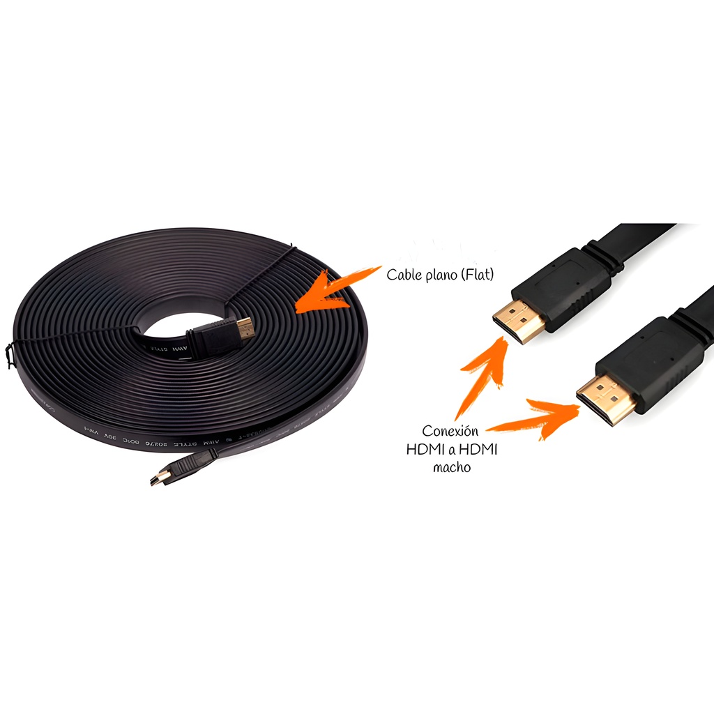  Cable HDMI Plano 5 Metros  16 Pies Reforzado  3D  4K  Ethernet   Foto 7304475-2.jpg