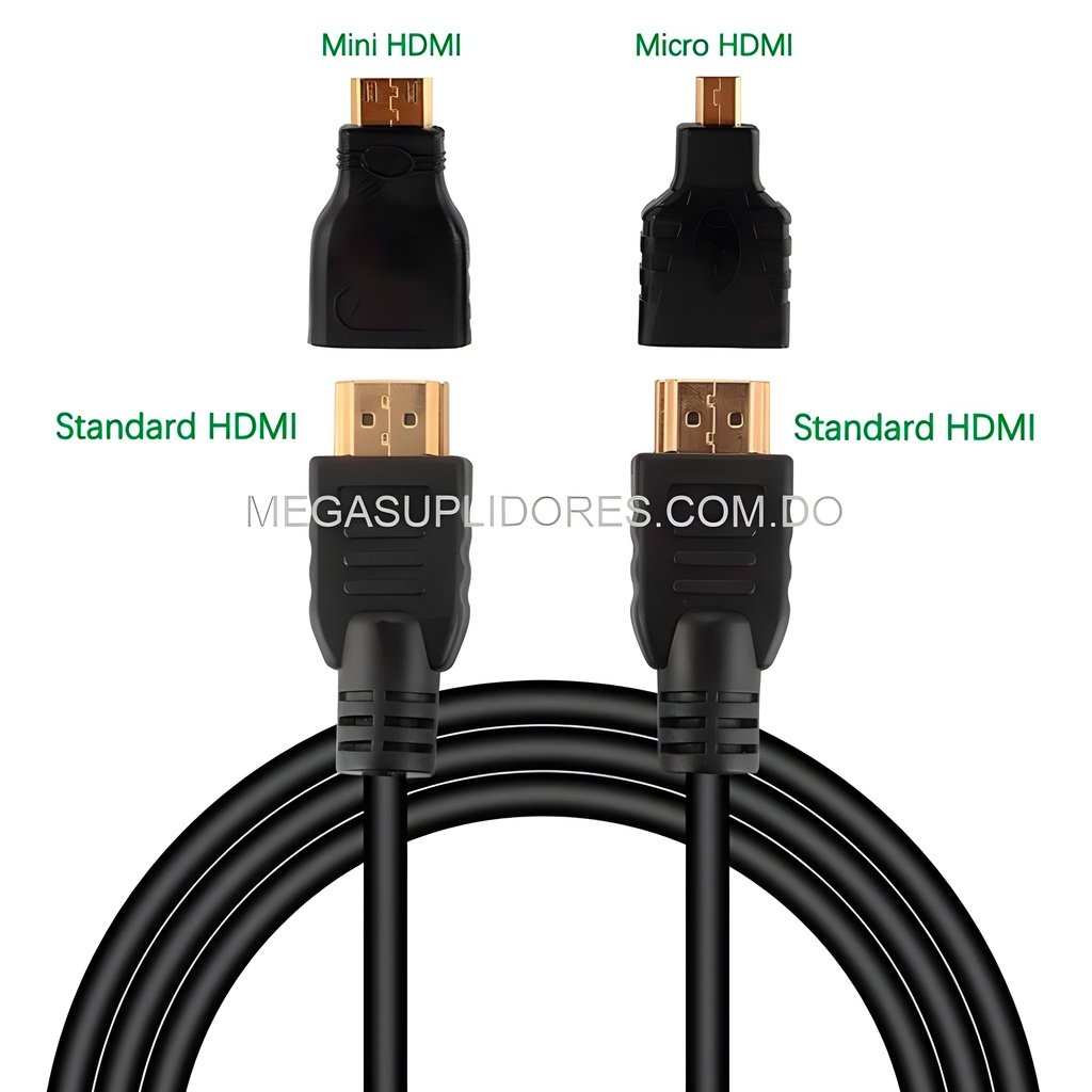  Cable HDMI Combo 3 en 1  Adaptador Mini HDMI  Convertidor Micro HDMI Foto 7304476-4.jpg