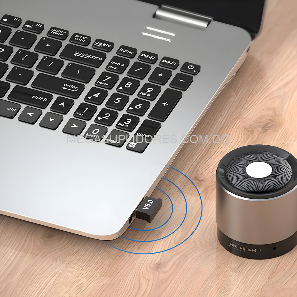  Adaptador USB Bluetooth 5.0 para PC Compatible Teclados  Audífonos   Foto 7304487-2.jpg