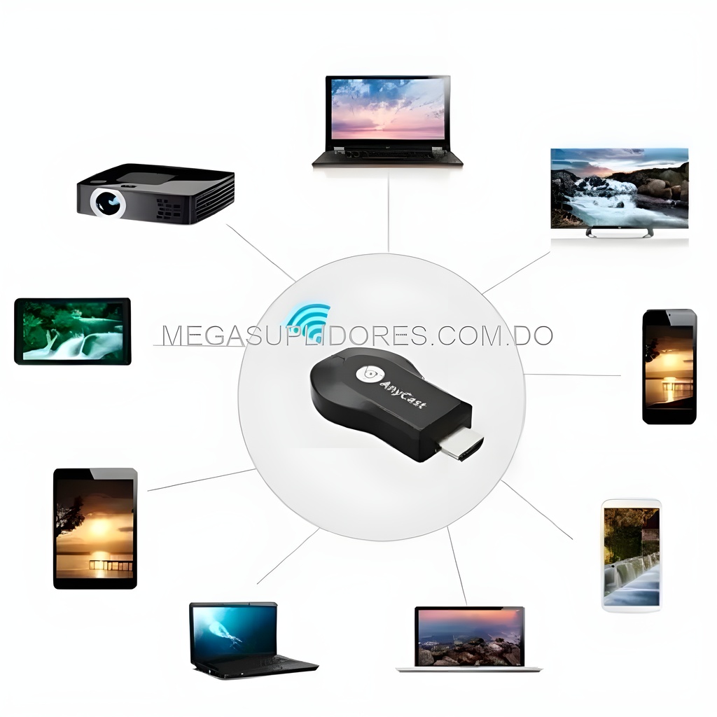  Transmisor de Pantalla Vía WiFi  Receptor de Video Inalámbrico Anyca Foto 7304489-2.jpg