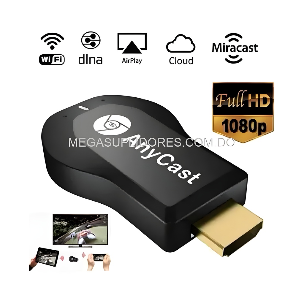  Transmisor de Pantalla Vía WiFi  Receptor de Video Inalámbrico Anyca Foto 7304489-3.jpg