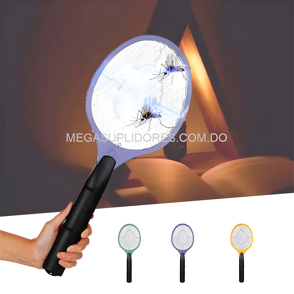  Raqueta Eléctrica Mata Mosquito  Mata Moscas Eléctrico Recargable  Foto 7304490-4.jpg