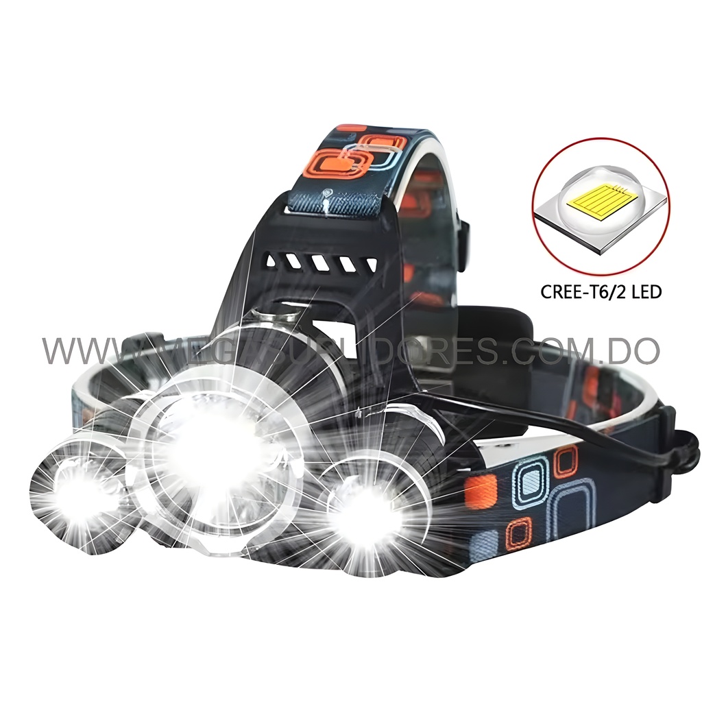  Lampara Cabeza Linterna Minera 3 Focos – Recargable  Luz de Pesca Fr Foto 7304497-1.jpg
