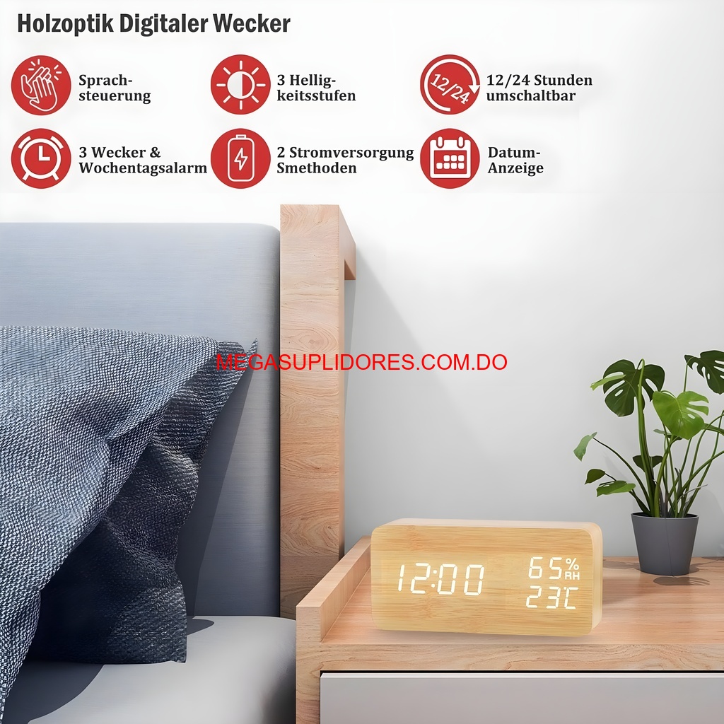  Reloj Digital con Calendario Termómetro y Medidor de Humedad Foto 7304519-5.jpg