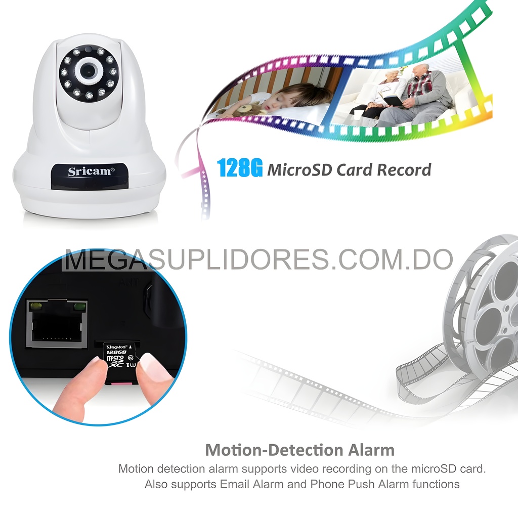  Cámara Seguridad IP WiFi Siricam – Visión Nocturna - Audio 2 Vías -  Foto 7304534-9.jpg