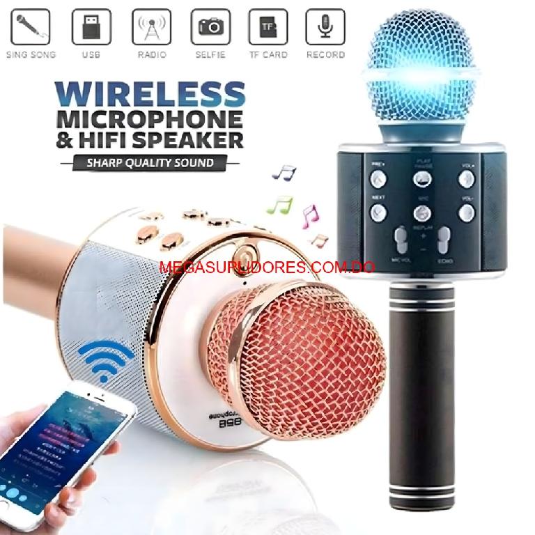  Micrófono Karaoke –  Micrófono Mágico con Efectos de Sonido - MicroS Foto 7304542-1.jpg
