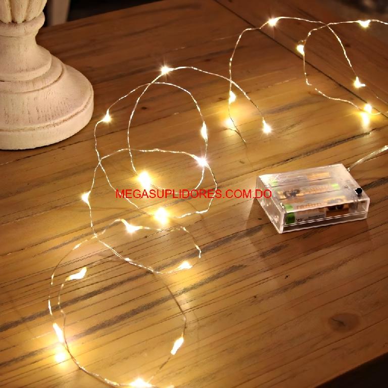  Tira LED de Alambre de Cobre – Luces de Hadas a Pilas para Decoració Foto 7304546-1.jpg