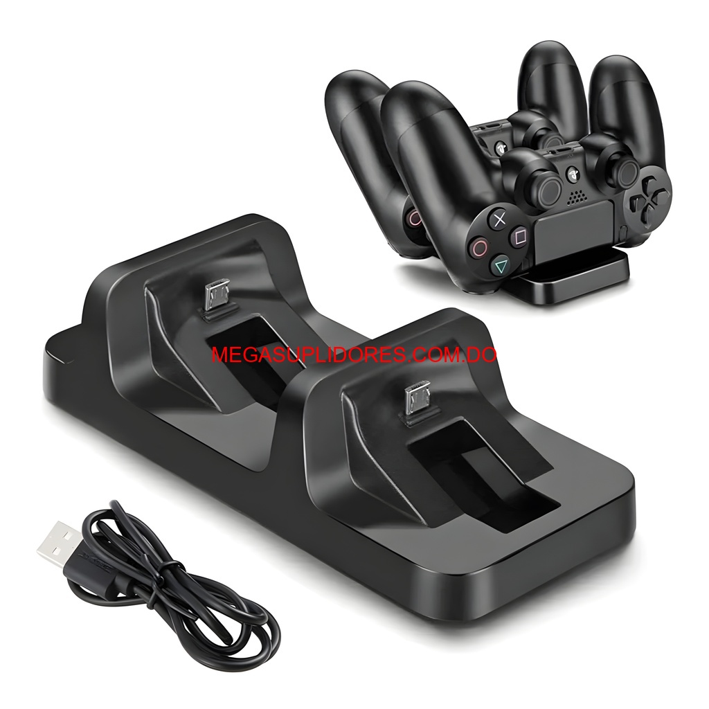  Base Doble de Carga Dobe para Control PS4 Cargador Rápido Dual USB Foto 7304588-3.jpg