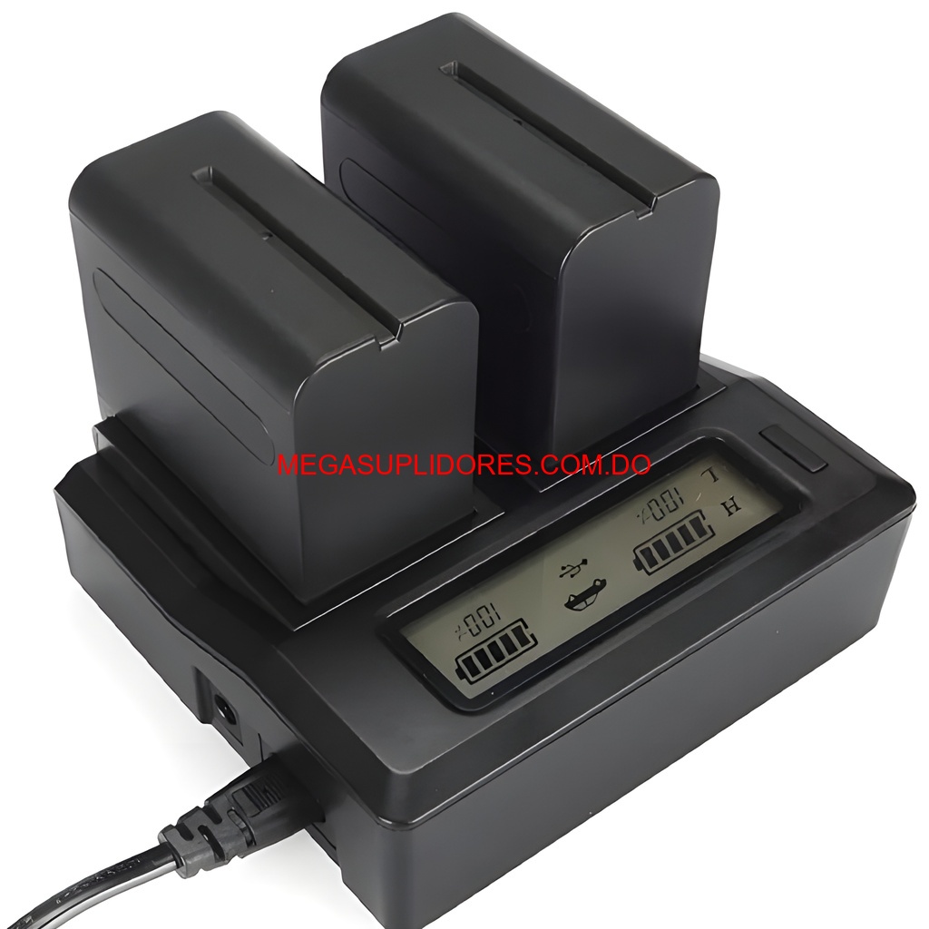  Cargador Dual Digital DC-LCD para Baterías Sony NP-F970 /FM50/QM91D Foto 7304591-1.jpg
