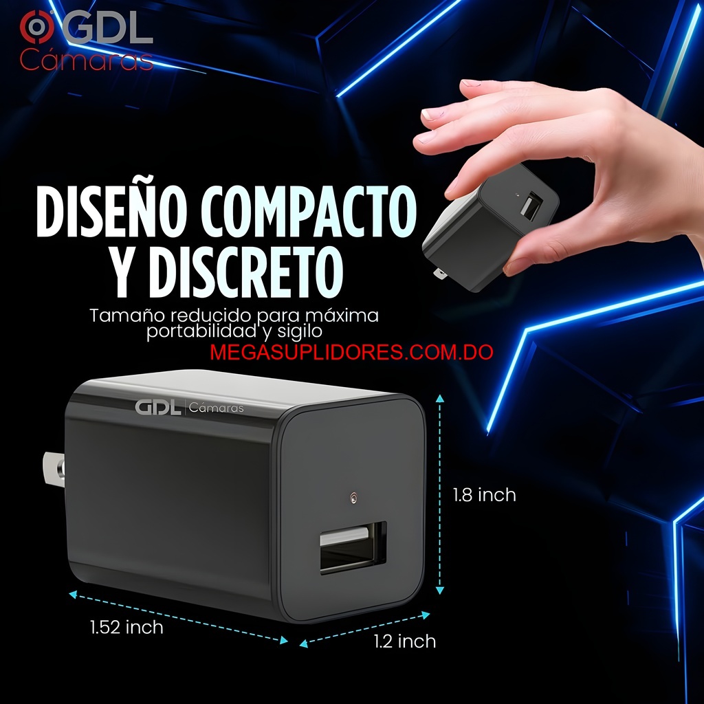  Cámara Espía WiFi Oculta Cargador USB Pared HD Vigilancia Remota Foto 7304594-3.jpg