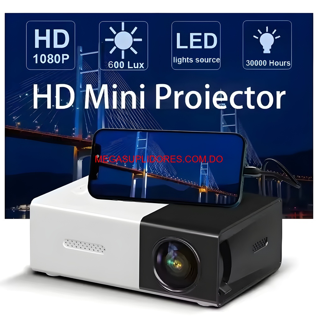  Mini Proyector LED Portátil USB HDMI y AV – Ideal para Cine en Casa Foto 7304600-3.jpg