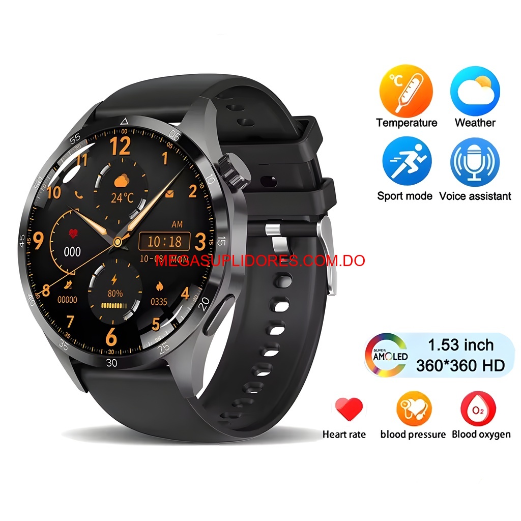  Reloj Inteligente GTS4 HD100 Carátulas Correas Intercambiables Foto 7304601-3.jpg