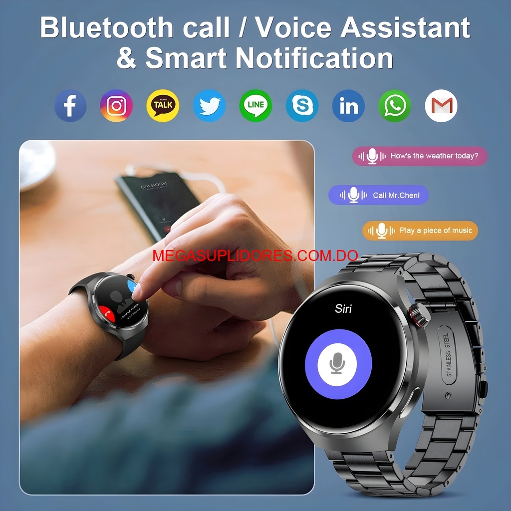 Smartwatch – Pantalla HD - NFC - Llamadas y Correas Intercambiables Foto 7304617-8.jpg