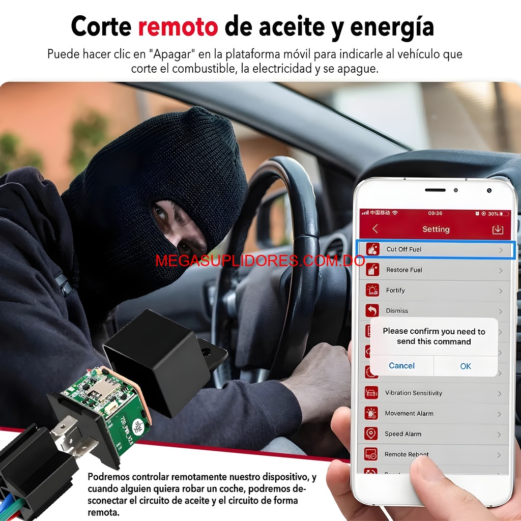  Rastreador GPS Tipo Relay – Localizador Vehicular Apagado Remoto Foto 7304621-2.jpg