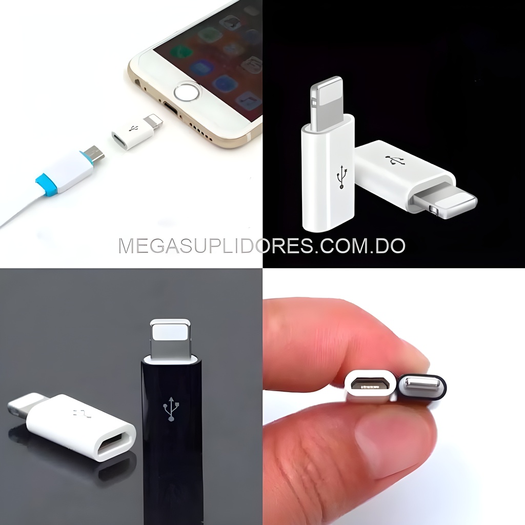 Adaptador OTG de Micro USB V8 a Lightning iPhone  Foto 7304664-1.jpg
