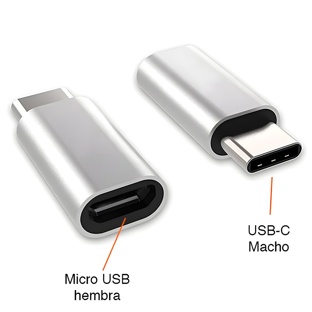  Adaptador OTG Micro USB V8 Hembra a USB Tipo C Macho  Foto 7304665-3.jpg