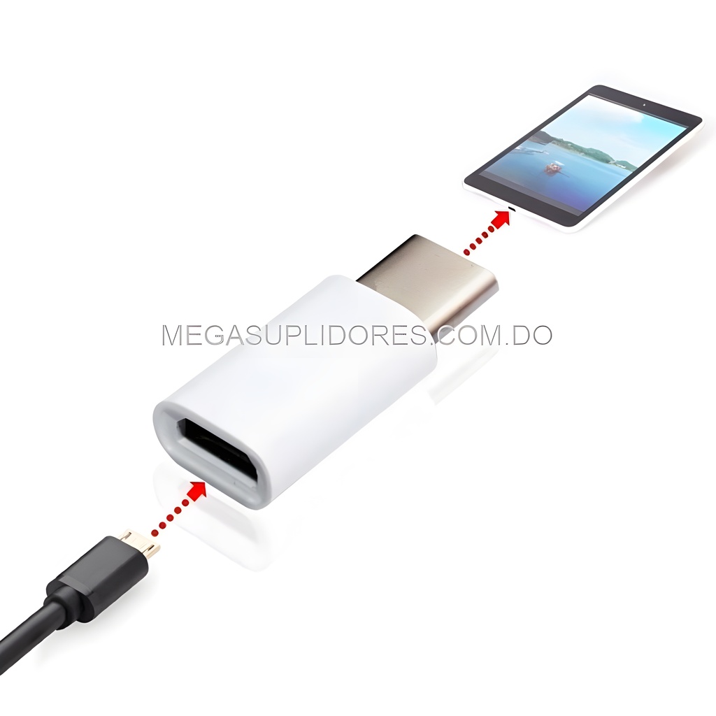  Adaptador OTG Micro USB V8 Hembra a USB Tipo C Macho  Foto 7304665-6.jpg